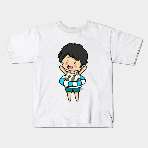 beach Kids T-Shirt by KDaisy.design